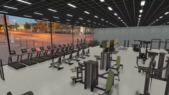 2. Näe kuntosalisi kaikessa loistossaan jo ennen rakentamisen alkamista.